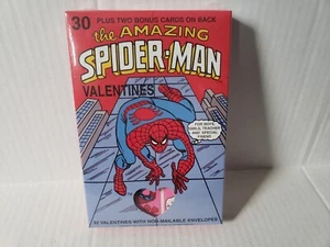 Vintage 1990 Amazing Spider Man Valentine's Day 32 Valentines Cards MISP New - Picture 1 of 12