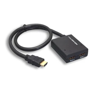 HDMI Amplifier Y-Adapter Splitter 1080p 1 Source to 2 Displays HDTV - Picture 1 of 2