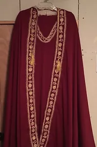 2 pieces EXCLUSIVE FANCY KAFTAN ARABIAN WOMEN DRESS ABAYA JALABIYA ISLAMIC - Picture 1 of 6
