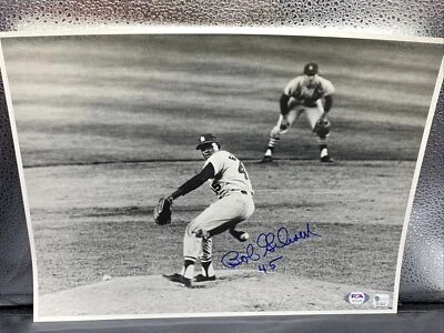 Bob Gibson signed 11x14 RARE photo StL. Cardinals PSA/DNA  - Image 1 of 4