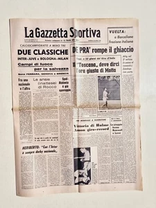 Gazzetta Dello Sport 28 Abril 1968 Inter-Juventus - Tommaso Galli -ken Rosewall - Imagen 1 de 1