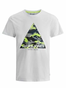 Camiseta para hombre Jack Jones manga corta cuello redondo informal talla S-XXL - Imagen 1 de 10