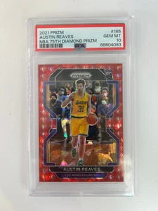 PANINI PRIZM 2021 AUSTIN REAVES 75TH DIAMOND PRIZM RED RC SSP 10/75 PSA 10. - Picture 1 of 2