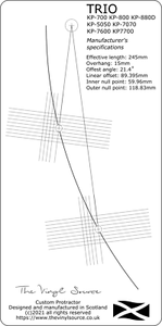 Cartucho Arc Protractor para TRIO KP700 KP800 KP880D KP5050 KP7070 KP7600 KP7700 - Imagen 1 de 4