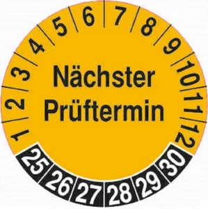 Prüfung Prüfplakette Nächster Prüftermin, 500 oder 5000 Stück auf Rolle Ø 30 mm - Bild 1 von 1