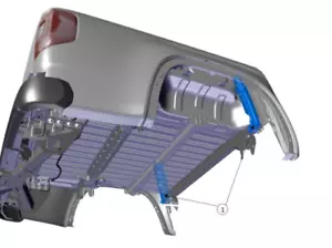 GENUINE! New 22-Current VW Amarok Dual Cab J-Brace Kit - Picture 1 of 1
