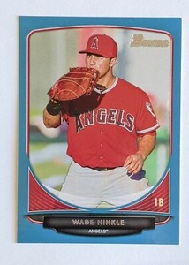 2013 Bowman Baseball Wade Hinkle /500 blue parallel #BP57 Angels 