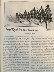 Royal Tournament Military Tattoo Islington Rare Old Article 1896 E Milliken Poem - Bild 1 von 7