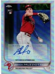 Refractor actualización cromo Topps 2022 # AC-SM - SIMON MUZIOTTI - AUTÓGRAFO DE NOVATO - Imagen 1 de 2