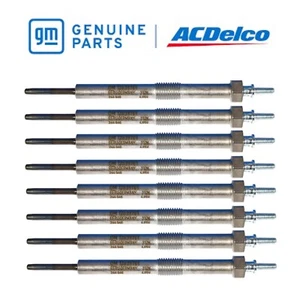 8X Genuine GM 12639701 / 9G Diesel Glow Plug LMM LML LBZ Duramax 6.6L Silverado - Picture 1 of 2