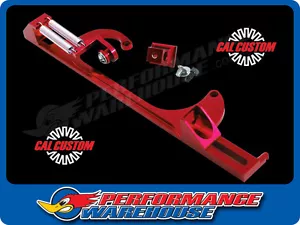 Cal Custom Red Billet Aluminium Throttle Cable Bracket Holley 4150/4160 Carb - Bild 1 von 3