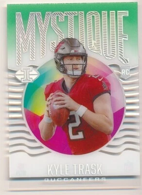 KYLE TRASK 2021 PANINI ILLUSIONS MYSTIQUE GREEN #MY-9 RC ROOKIE BUCCANEERS MINT - Image 1 of 2