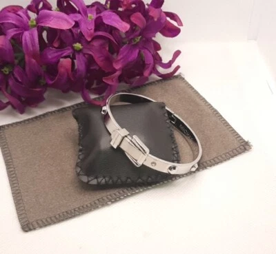 MICHAEL KORS Silver Studded Stainless Steel Belt Buckle Bracelet   - Image 1 of 4