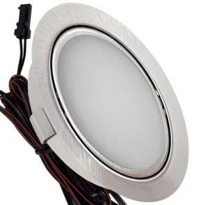 LED Möbelspot Emma 3W 3000K Sets flach Ø65mm inkl. Trafo für Küchen & Vitrinen - Bild 1 von 32