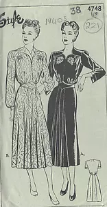 194Os Vintage Nähen Muster Kleid B38 " (221) - Bild 1 von 1