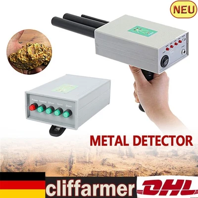 MARKENLOS 1000M Golddetektor Gold Metal Detector Metalldetektor Metallsuchgerät Dual Probe