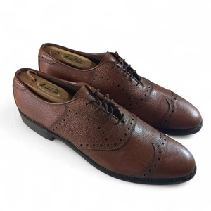 Allen Edmonds Handcrafted Oxford Dress Shoes Mens Size 10 AAA Wingtip USA Made - Picture 1 of 12