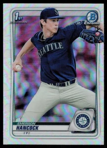 EMERSON HANCOCK 2020 BOWMAN DRAFT CHROME REFRACTORS RC SEATTLE MARINERS #BD-12 - Picture 1 of 2