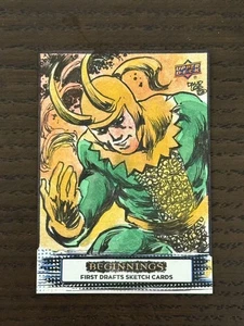 2023 UD Marvel Beginnings v2 series 2 sketch card Loki by David Lee - Picture 1 of 2