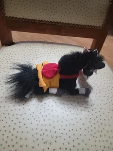 Disney Store Mulan Khan Cavallo Mini Bean Bag 8" Peluche Giocattolo con Etichette Anime Cartone Animato - Foto 1 di 5