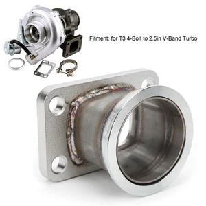 Turboflansch-Adapter Auto Für T3 4-Schrauben-2.5in V-Band Edelstahl-Umbauadapter - Bild 1 von 22