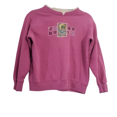 Sudadera Vintage Shenanigans Rosa Mujer Talla S Bordada Floral Y2K Cottage Foto 1 de 4