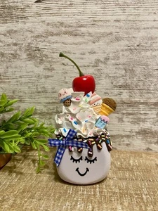 Cute ICE CREAM Marshmallow Buddy Faux Fake Tiered Tray Decor Coffee Bar Decor - Picture 1 of 12