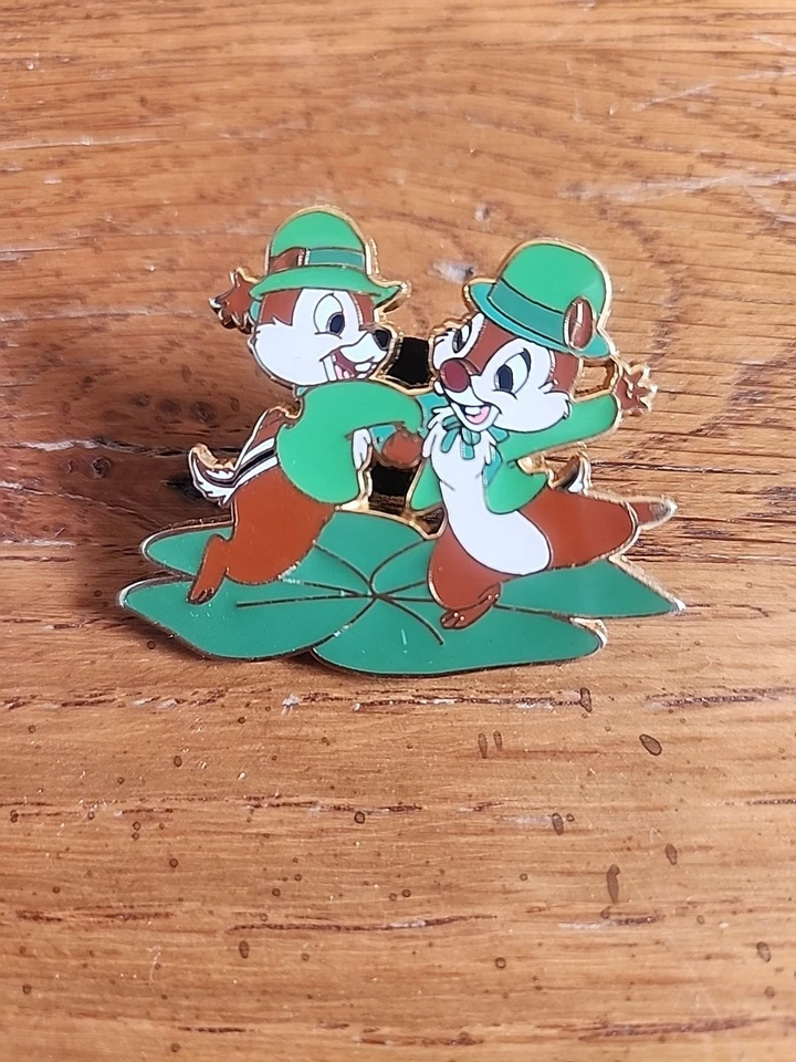 Disney 2006 Pin Chip and Dale Dancing On Shamrock St. Patrick's Day - Image 1 of 1