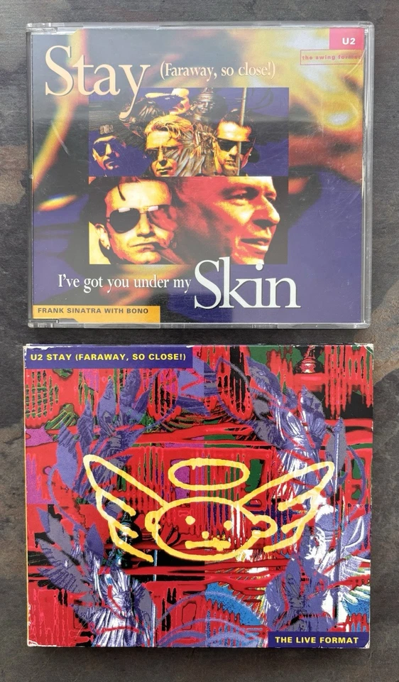 U2 - Stay (Faraway, So Close!) CD1 + The Live Format CD2  (1993) - Double Pack - Image 1 of 4