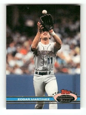 1991 Topps Stadium Club #47 Edgar Martinez NM-MT+ Mariners BXCP21 - Image 1 of 2