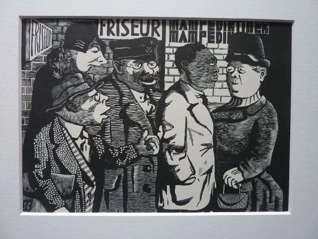 KARL RÖSSING - Zinkätzung / Holzschnitt 1932 "Die schwarze Schmach" !!!! - Bild 1 von 1