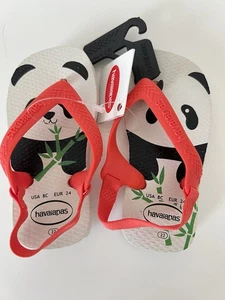Sandalias Chanclas Havaianas Baby Panda Talla 8C Nuevas con Etiquetas - Imagen 1 de 3