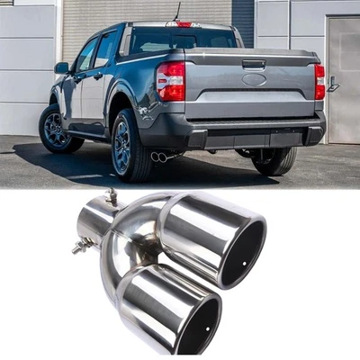 For Ford Maverick Rear Car Dual Exhaust Pipe Tail Muffler Tip Throat Tailpipe - Image 1 of 4