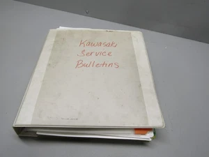 GENUINE KAWASAKI SERVICE BULLETINS MANUALS IN A BINDER - Picture 1 of 6