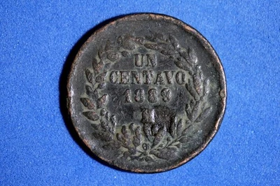 1889 Mexico 1 Centavo Copper Coin #M24365 - Image 1 of 2