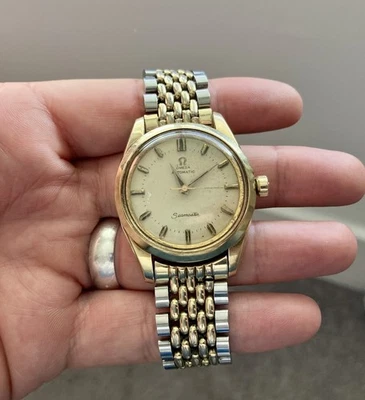 1958 Vintage Omega Seamaster Special Big Gold Logo 2975-1 Automatic Mens Watch - image 1 of 4