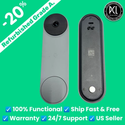 ✅ Batería de cámara de video inalámbrica Google Nest Doorbell - Color ceniza GA02076-US ✅ Foto 1 de 3