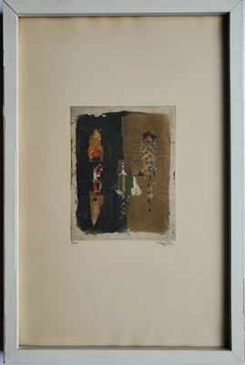 Grafik Print Aquatinta Radierung Herbst Jonny Friedlaender Signiert - Bild 1 von 4