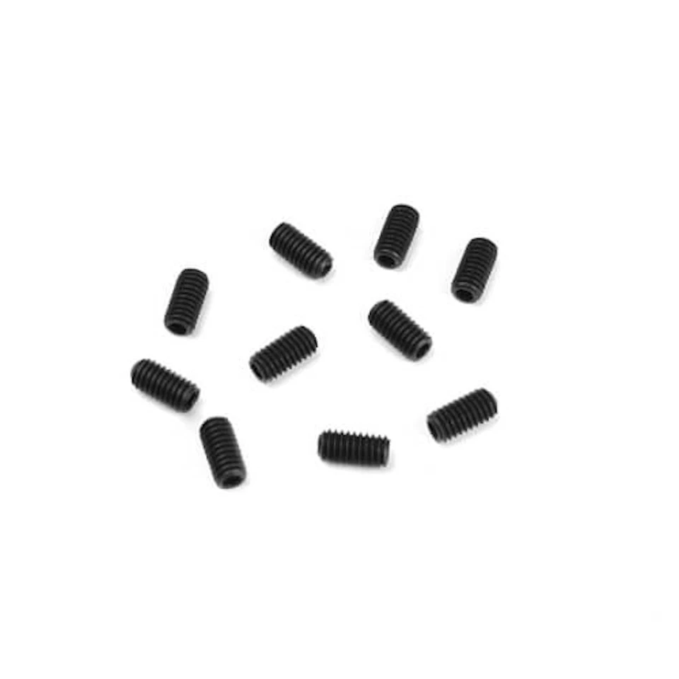 Tekno RC TKR1611 M4x8mm Set Screws (black, 10pcs) - Image 1 of 1