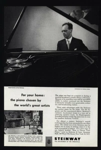 1952 RUDOLPH SERKIN - STEINWAY Piano - VINTAGE AD - Picture 1 of 1