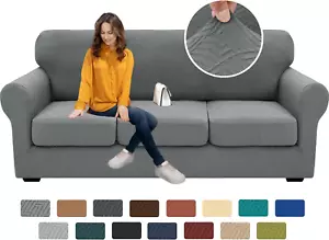 2025 New 4 Pieces Couch Covers for 3 Cushion Couch Super Stretch Thick Soft Sofa - Picture 1 of 12