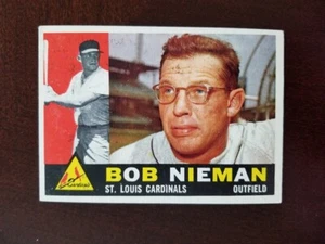 BOB NIEMAN 1960 TOPPS BASEBALL CARD #149 ST. LOUIS CARDINALS - Picture 1 of 2