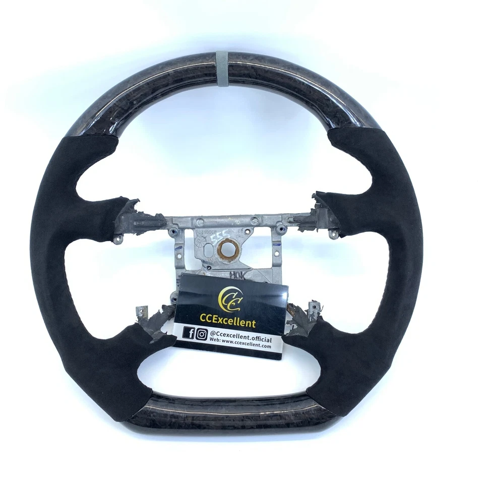 Volante de fibra de carbono real para Ford Mustang 1999-2004 Foto 1 de 4