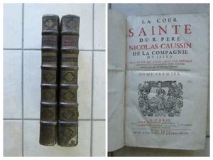 CAUSSIN : LA COUR SAINTE, 1680. 2 volumes in folio, 30 portraits gravés. - Picture 1 of 24
