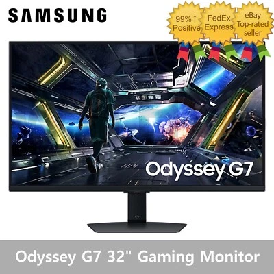 SAMSUNG Odyssey G7 S32DG700 32" Gaming Monitor 4K UHD IPS 144Hz 1ms - Tracking - Image 1 of 4