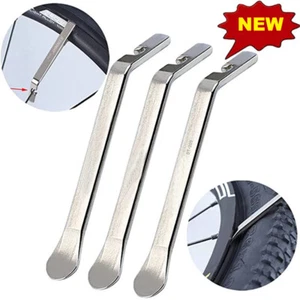 3 Pack Bicycle Tire / Tube Change Removal Levers Lev Tool Set - Silver Steel US - Picture 1 of 12