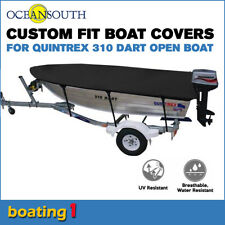 Oceansouth trailerable custom boat cover for Quintrex 310 Dart Open Boat