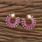 Indian Pakistani Gold Plated Premium Quality Cz Earrings 