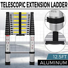 Aluminum Folding 12.5FT Multi Purpose Telescopic Extension Ladder Heavy Duty