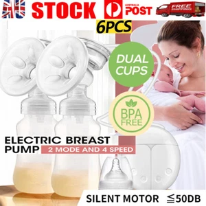 Electric Breast Pump Double Side Intelligent Baby Feeder Automatic Milk Suction - Picture 1 of 15
